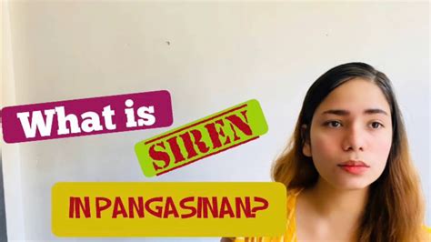 siren pangasinan in tagalog